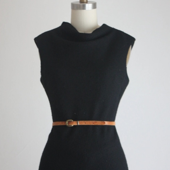 Vintage 1960s Boucle Fall Dress - Picture 2 of 4